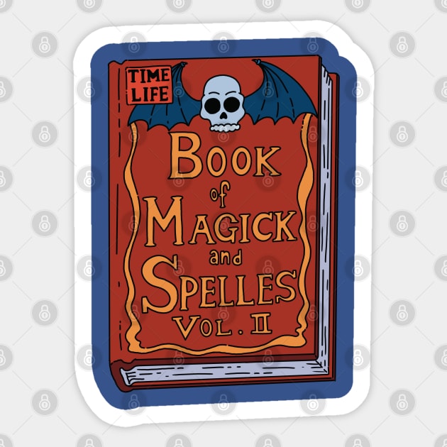 Spell book vol. II Sticker by TeeAguss